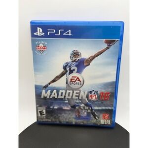 Madden NFL 16 Sony PlayStation 4‎ PS4 EA Sports Football Game Disc & Case